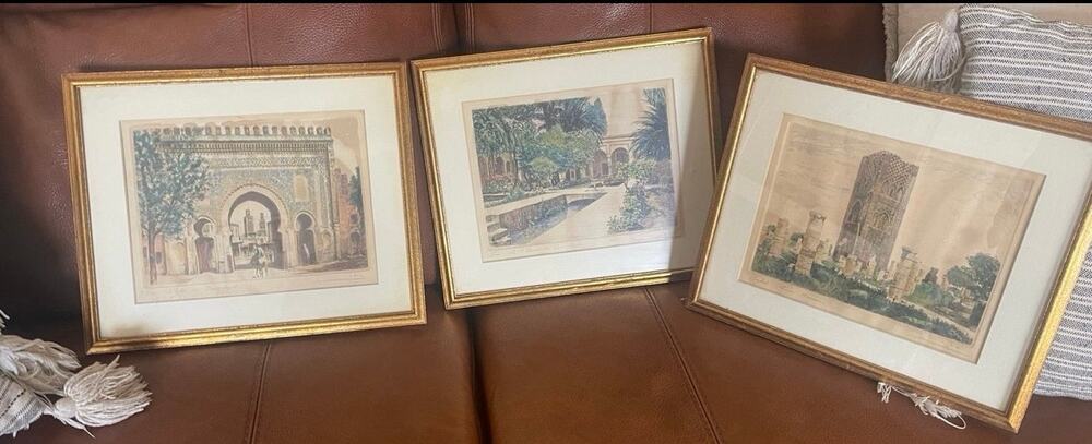 Antique Morrocan framed Art stunning